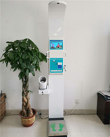 上禾科技超聲波身高體重血壓心率體溫測量體檢機